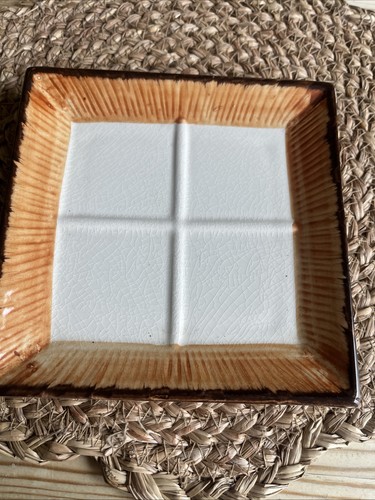 Vintage square ceramic base - square,